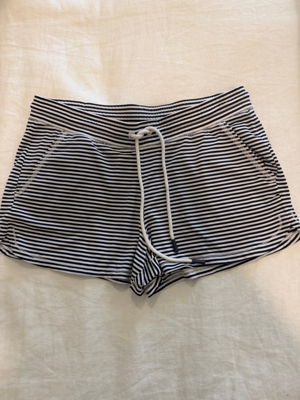 Vineyard Vines Navy & White Striped Athletic Shorts